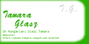 tamara glasz business card